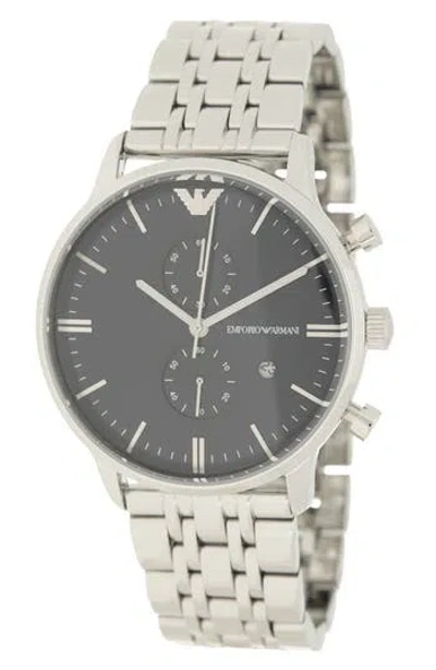 Emporio Armani Two-hand Stainless Steel Watch, 43mm