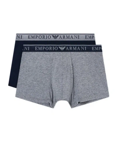 Emporio Armani Two-pack Of Endurance Logo Boxer Briefs In Multi