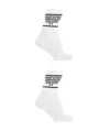 Emporio Armani Two Pairs Of Logo Socks In White