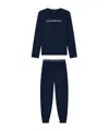 Emporio Armani Two Piece Pajamas In Blue