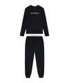 Emporio Armani Two Piece Pajamas Set In Black