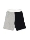 Emporio Armani Two-tone Bermuda Shorts In Multicolour