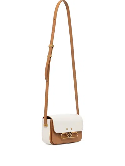 Emporio Armani Two-tone Cross-body Bag In Neutral