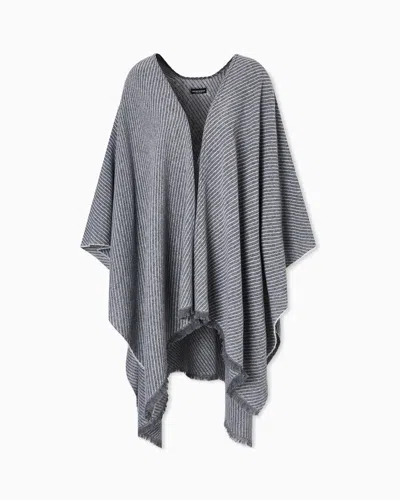 Emporio Armani Two-toned Wool Cape