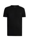 Emporio Armani Logo-embroidered Cotton Blend T-shirt