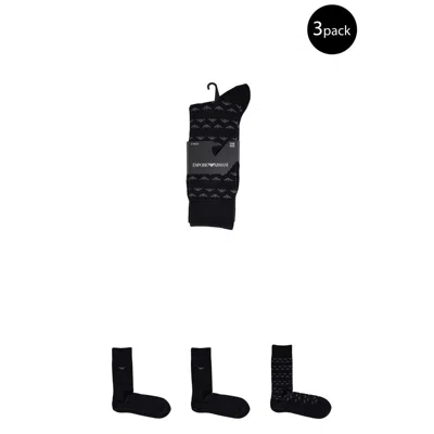 Emporio Armani Underwear Black Cotton Men's Sock