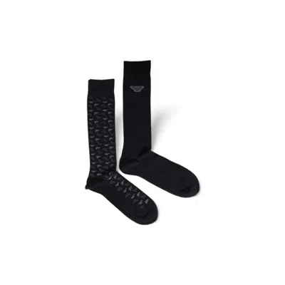 Emporio Armani Underwear Black Cotton Men's Sock