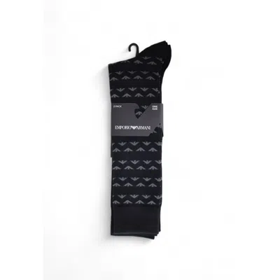 Emporio Armani Underwear Black Cotton Men's Sock