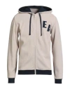 Emporio Armani Underwear Man Sweatshirt Beige Size S Cotton, Polyester In Neutral