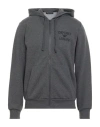 Emporio Armani Underwear Man Sweatshirt Grey Size L Cotton, Polyester, Elastane In Gray