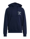 Emporio Armani Underwear Man Sweatshirt Midnight Blue Size L Cotton, Polyester, Elastane