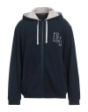 Emporio Armani Underwear Man Sweatshirt Midnight Blue Size Xl Cotton, Polyester In Blue