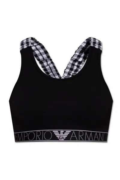 Emporio Armani Underwear Top In Black