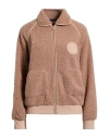Emporio Armani Underwear Woman Sweatshirt Light Brown Size 4 Polyester In Brown