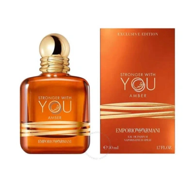 Emporio Armani Unisex Stronger With You Amber Edp Spray 3.4 oz Fragrances 3614273762120 In Amber / Lavender