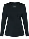 Emporio Armani V-neck Blazer In Blue