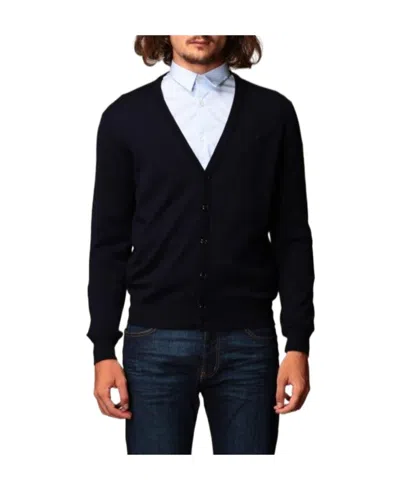 Emporio Armani V-neck Cardigan In Black