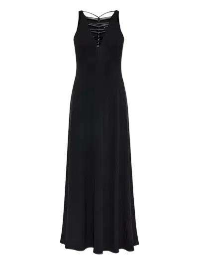 EMPORIO ARMANI V-NECK MAXI DRESS