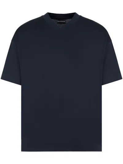 Emporio Armani V-neck T-shirt In Black