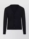 Emporio Armani V-neckline Long Sleeves With Cuffs And Hem In Black