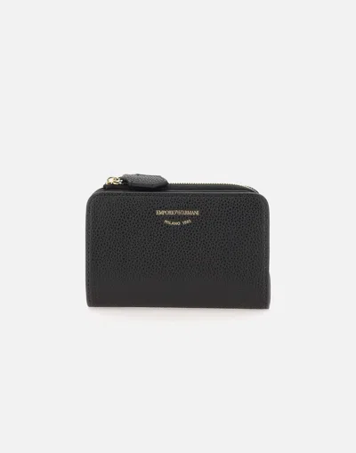 Emporio Armani Vegan Leather Black Wallet