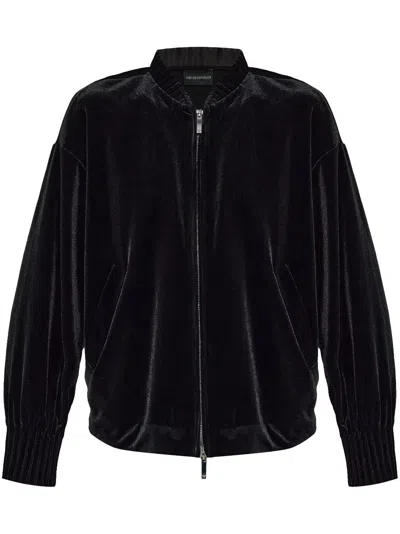EMPORIO ARMANI VELVET BOMBER JACKET