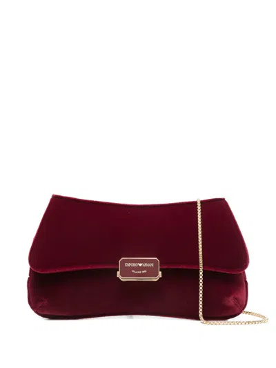 EMPORIO ARMANI VELVET CLUTCH