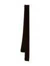 Emporio Armani Luxurious Velvet Micro Scarf In Black