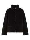 Emporio Armani Coats Blacks And Greys In Black