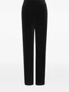 Emporio Armani Velvet Trousers In Blue
