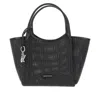 Emporio Armani Ven Faux Leather Shopping Bag In Black