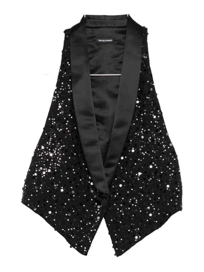 Emporio Armani Vest In Black