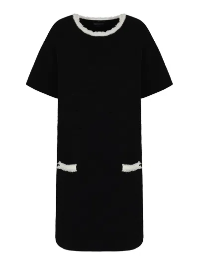 Emporio Armani Short Dress In Black