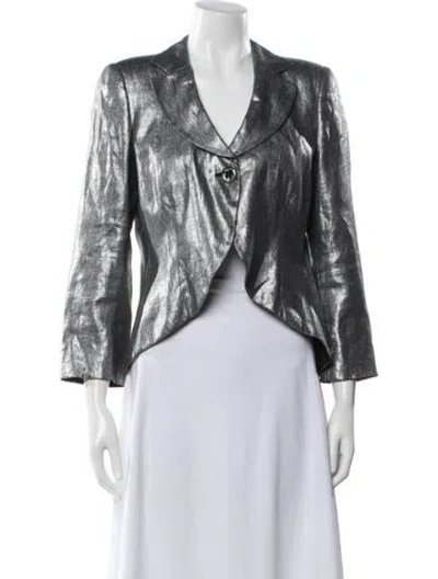 Pre-owned Emporio Armani Vintage 2005 Blazer In Gray