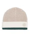 Emporio Armani Virgin Wool-blend Beanie In Neutral
