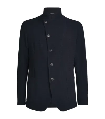 EMPORIO ARMANI VIRGIN WOOL-BLEND BLAZER