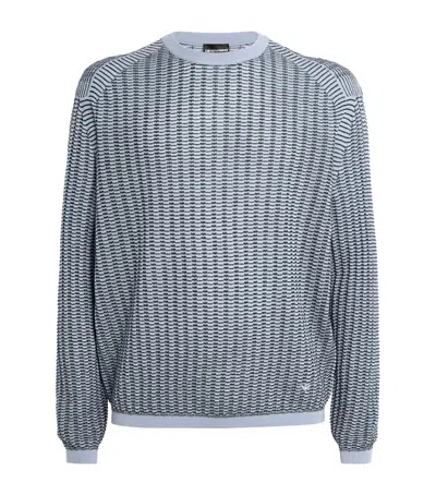 Emporio Armani Wool-blend Crew-neck Sweater