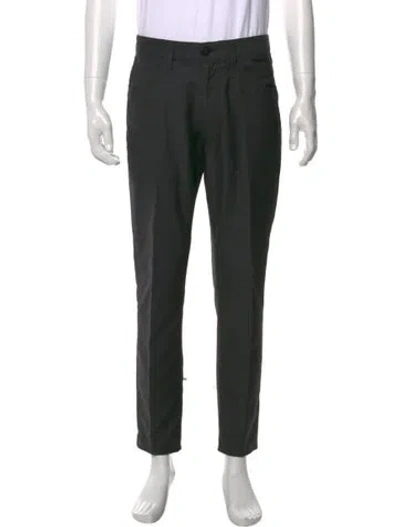 Pre-owned Emporio Armani Virgin Wool Dress Pants In Gray