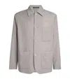 Emporio Armani Virgin Wool Jacket In Gray