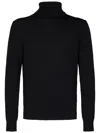 Emporio Armani Turtleneck Sweater In Black