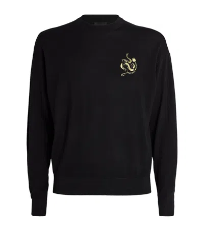 EMPORIO ARMANI VIRGIN WOOL LUNAR NEW YEAR SWEATER