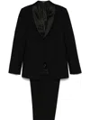 Emporio Armani Virgin-wool Suit In Black