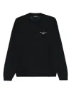 Emporio Armani Men's Wool Blend Sweater In Blue