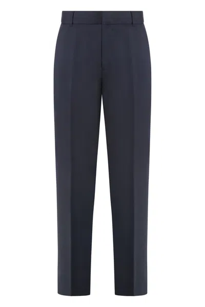 EMPORIO ARMANI VIRGIN WOOL TAILORED TROUSERS