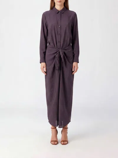 Emporio Armani Dress Woman Color Blue In Multi