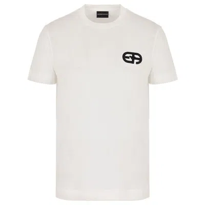 Emporio Armani Logo-embroidered T-shirt In White