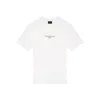 Emporio Armani Mens Snow White Regular-fit Embossed-logo Jersey T-shirt In White