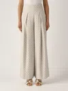 Emporio Armani Viscose Trousers In Nude