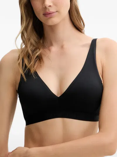 Emporio Armani V-neck Bra In Black