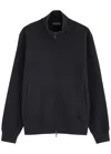 Emporio Armani Waffle-knit Jersey Jacket In Multi